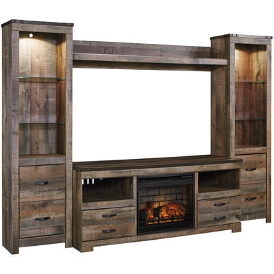 Trinell 4 Piece Infrared Fireplace Entertainment Center