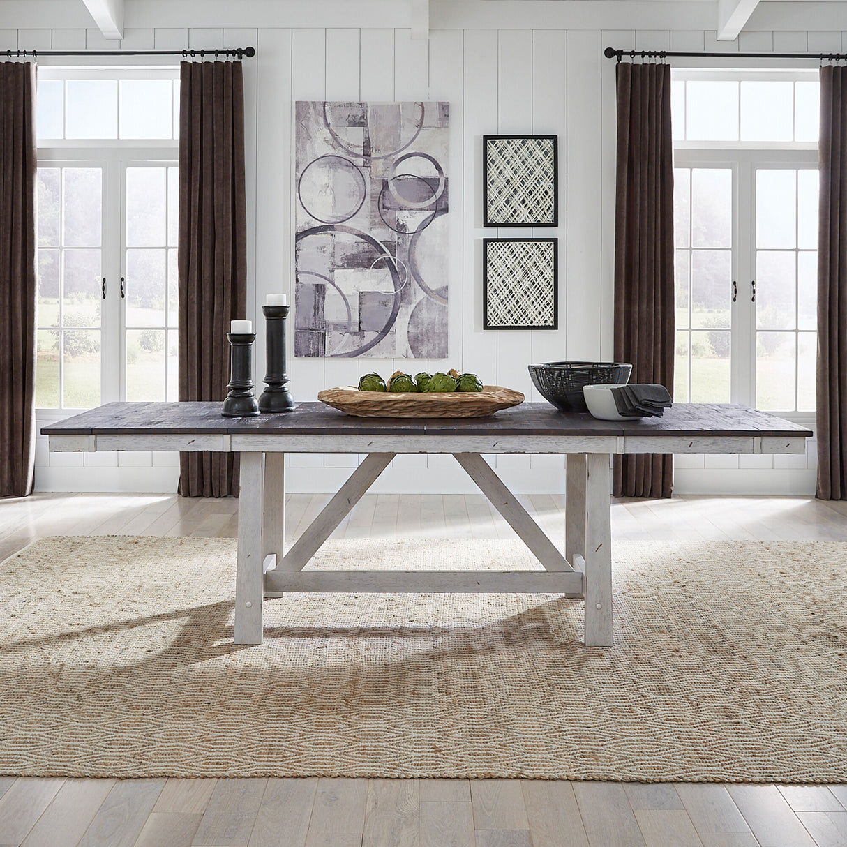Farmhouse Trestle Dining Table - QK1030851_LIBF_LF1_RM