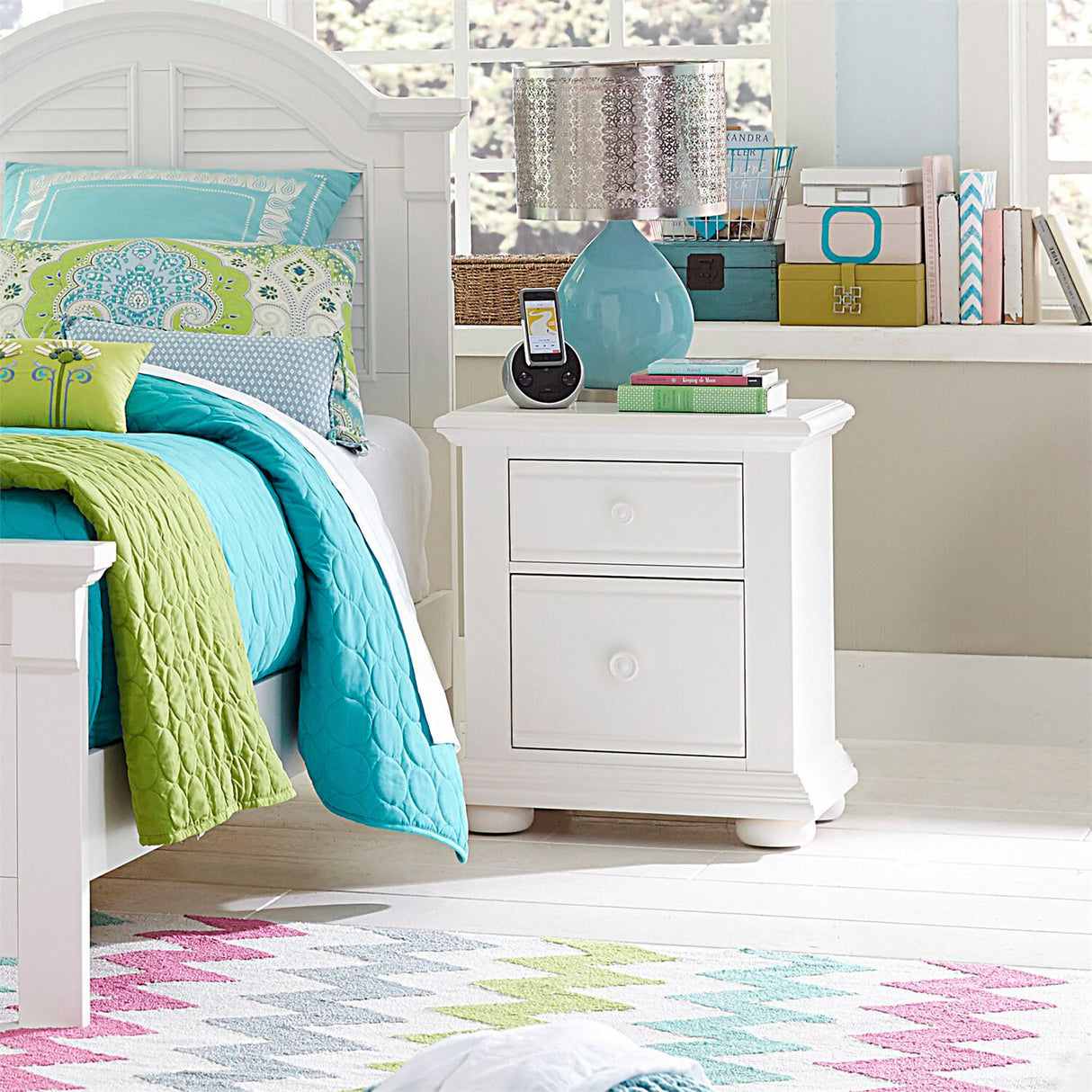 Summer House 2 Drawer Nightstand - QK1036727_LIBF_LF1_RM