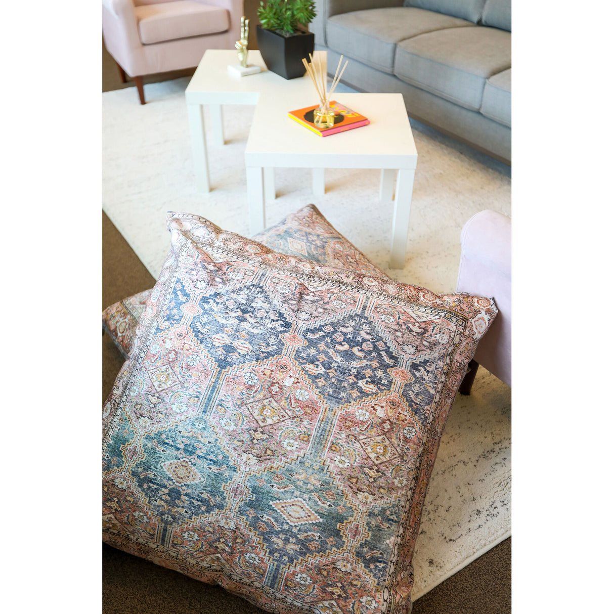 Vintage Inspired Floor Pillow - QK1038690_LOLO_LF2_RM