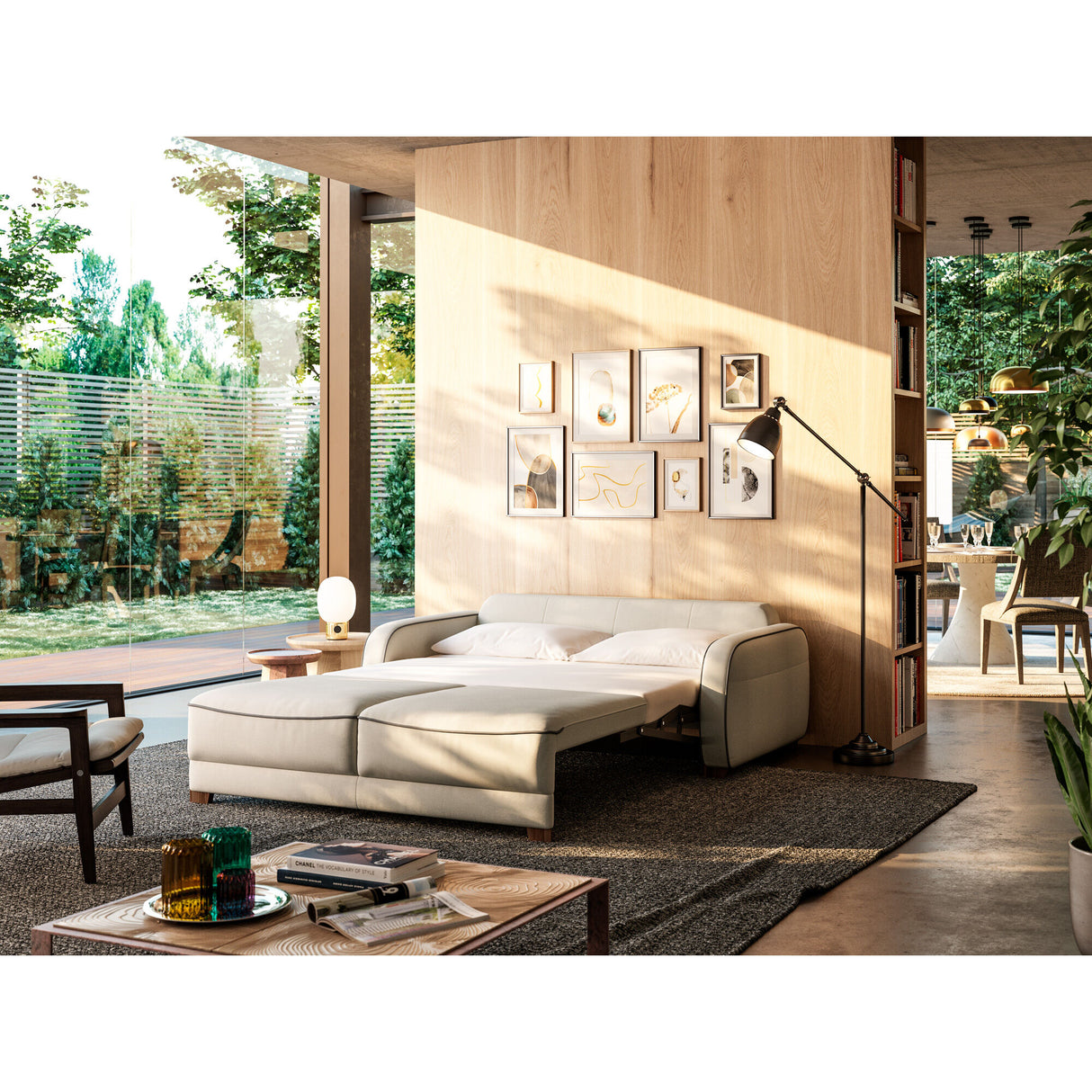 Leon Sleeper Loveseat - QK1040480_LUON_LF2_RM