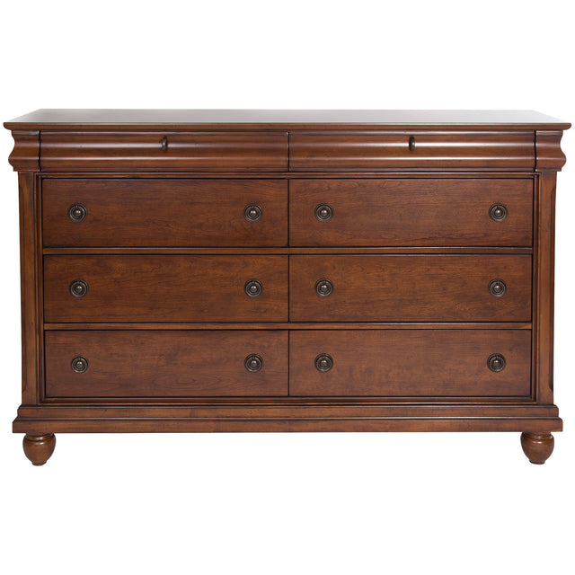 Rustic Traditions 8 Drawer Dresser - QK1043409_LIBF_PRI_OL