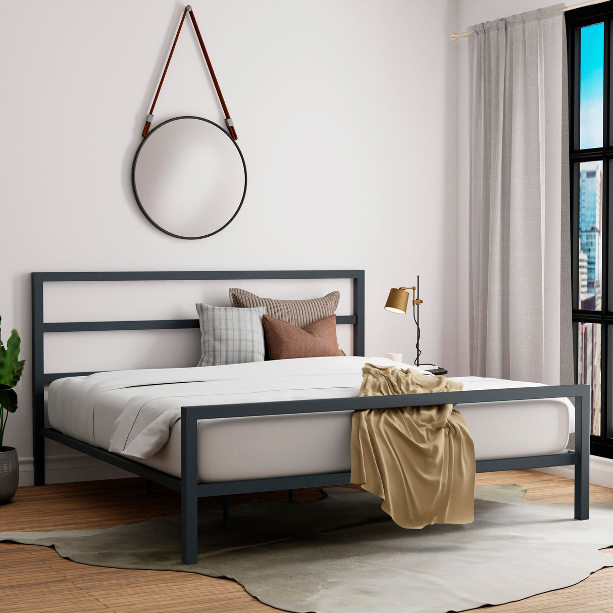 Alastair Metal Platform Bed - QK1055042_HIBE_LF2_RM