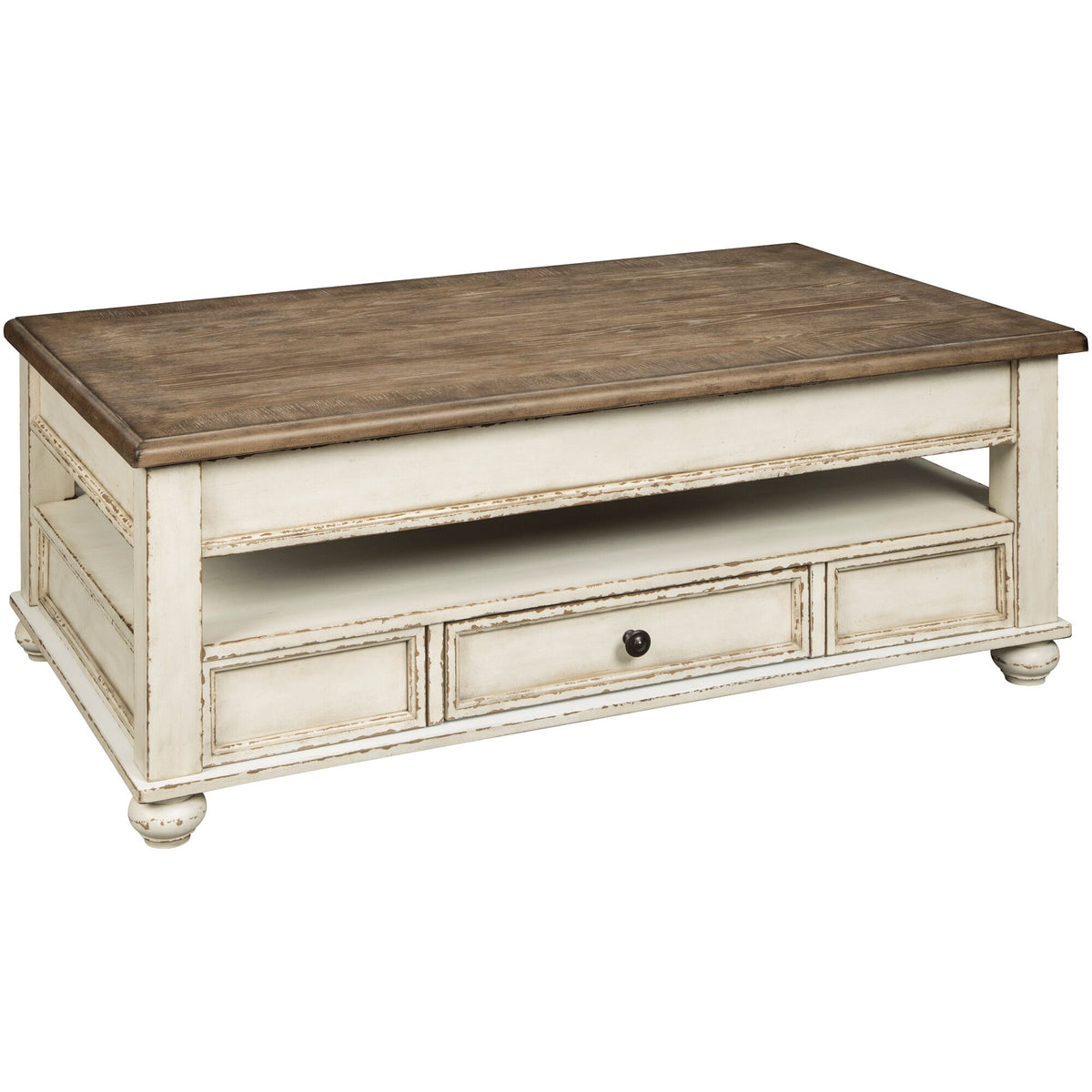 Realyn Coffee Table with Lift Top: Smart Storage and Elegant Design