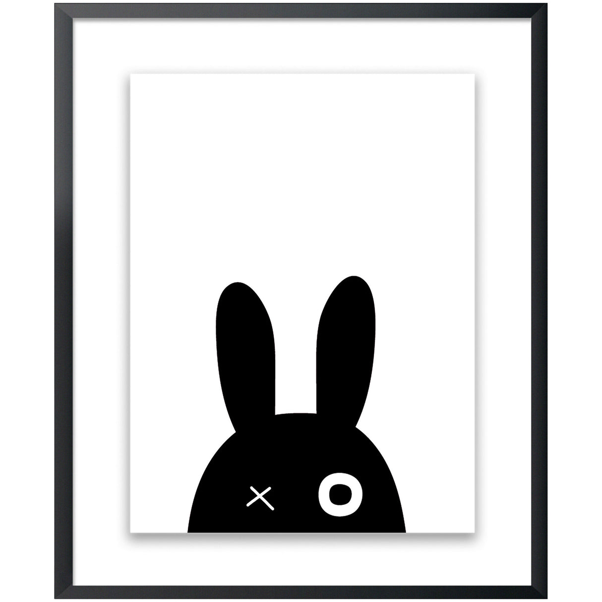 Kids Black Bunny Wall Art - QK1062308_NORH_PRI_OL