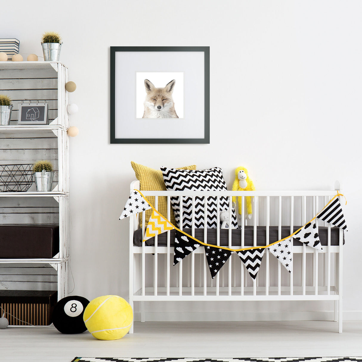 Kids Fox Face Wall Art - QK1062318_NORH_LF1_RM