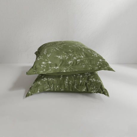 Flower Press Tencel Euro Pillow Shams - QK1065926_PURE_PRI_OL