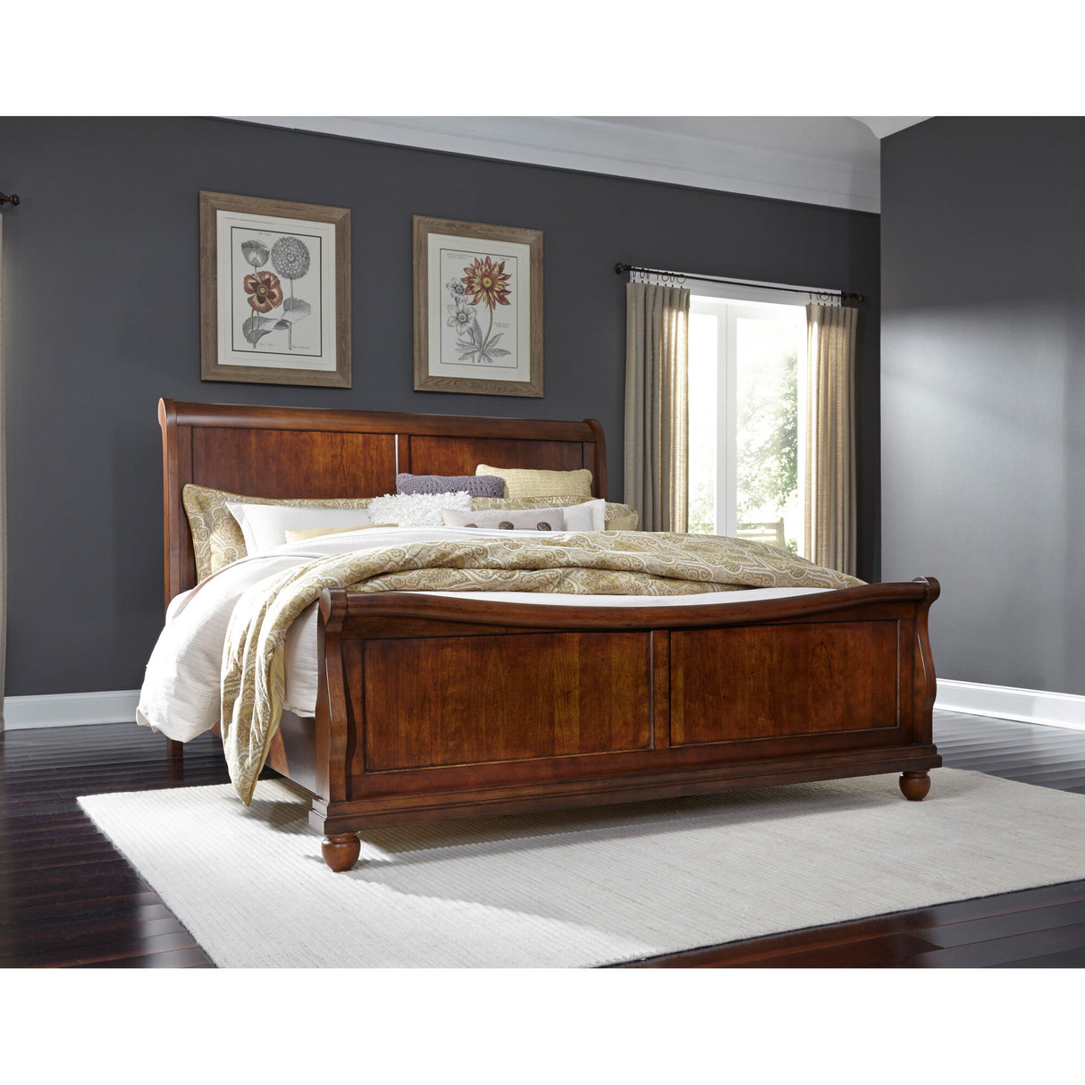 Rustic Traditions Sleigh Bed - QK1081023_LIBF_LF1_RM