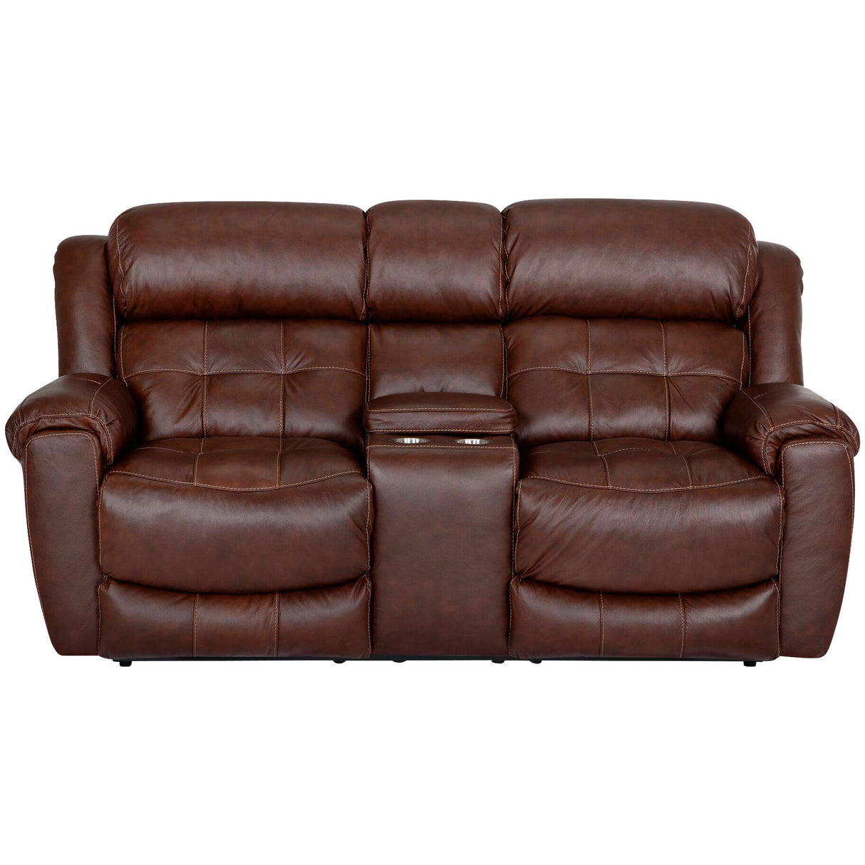Talon Leather Reclining Console Loveseat - QK1082633_FKLN_PRI_OL