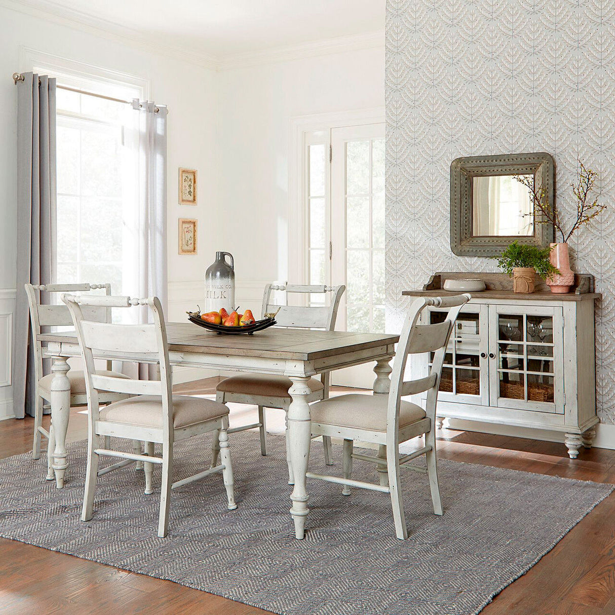 Whitney 5 Piece Rectangular Dining Set - QK1084469_LIBF_LF1_RM