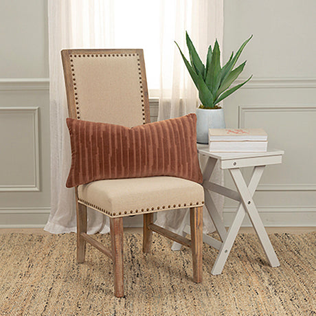 Velvet Mod Stripe Down Filled Lumbar Pillow - QK1085709_HOMT_LF1_RM