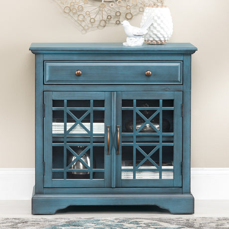 White wood cabinet with windows