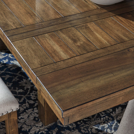 Wood counter height dining table