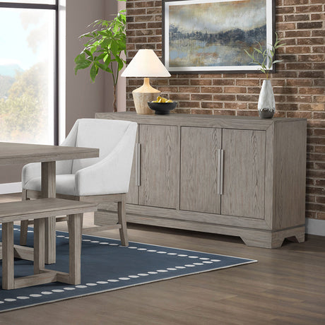 What wooden server with seven drawers