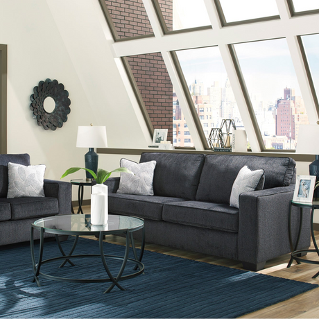 Sofa and recliner in a living room