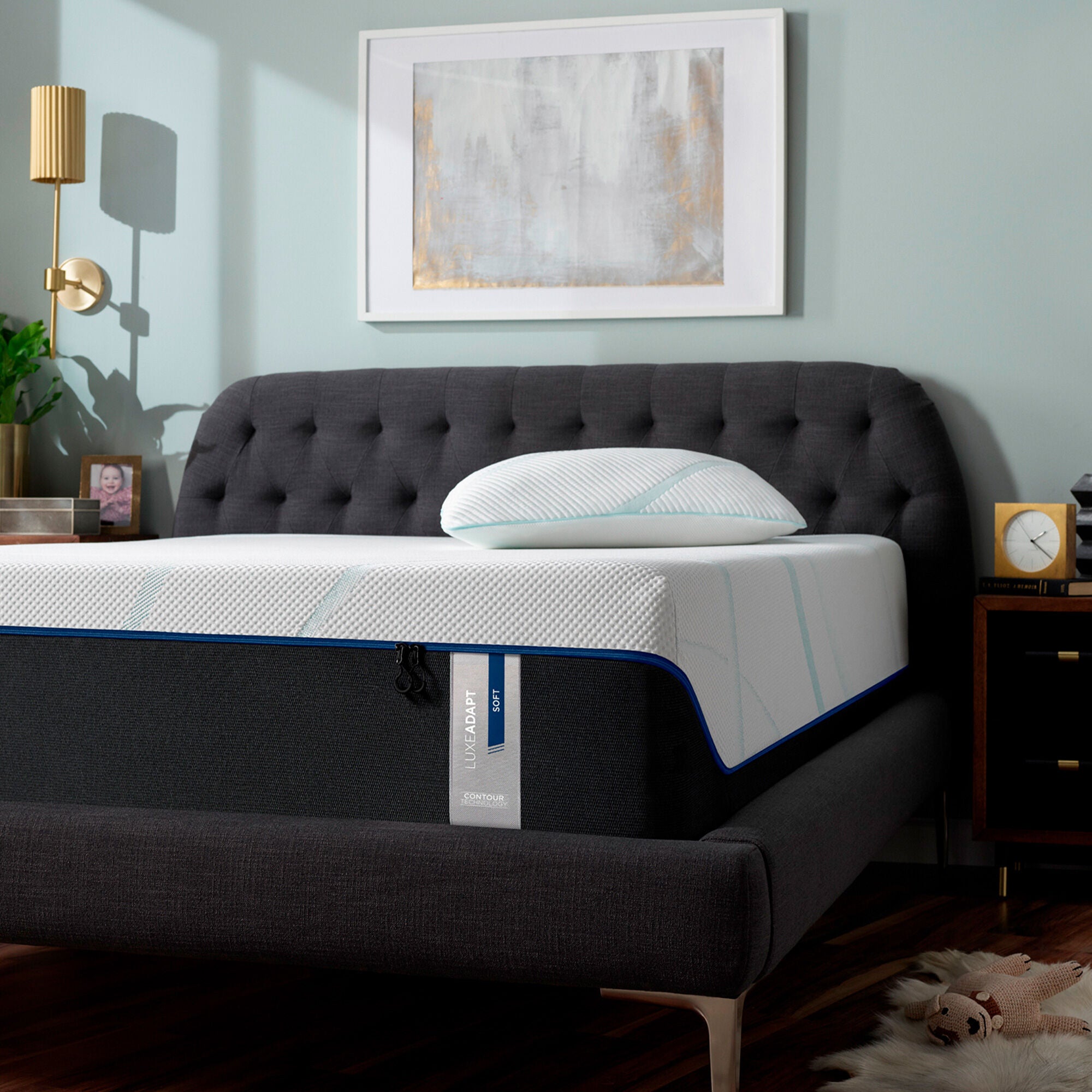 TEMPUR-PEDIC LuxeADAPT Soft クイーンサイズマットレスと電動フレーム Previous Generation Tempur-Pedic TEMPUR-LuxeAdapt Soft Mattress
