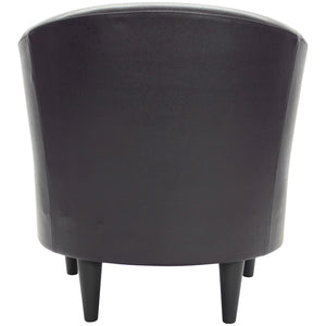 Back view of Windsor Brown Accent Chair