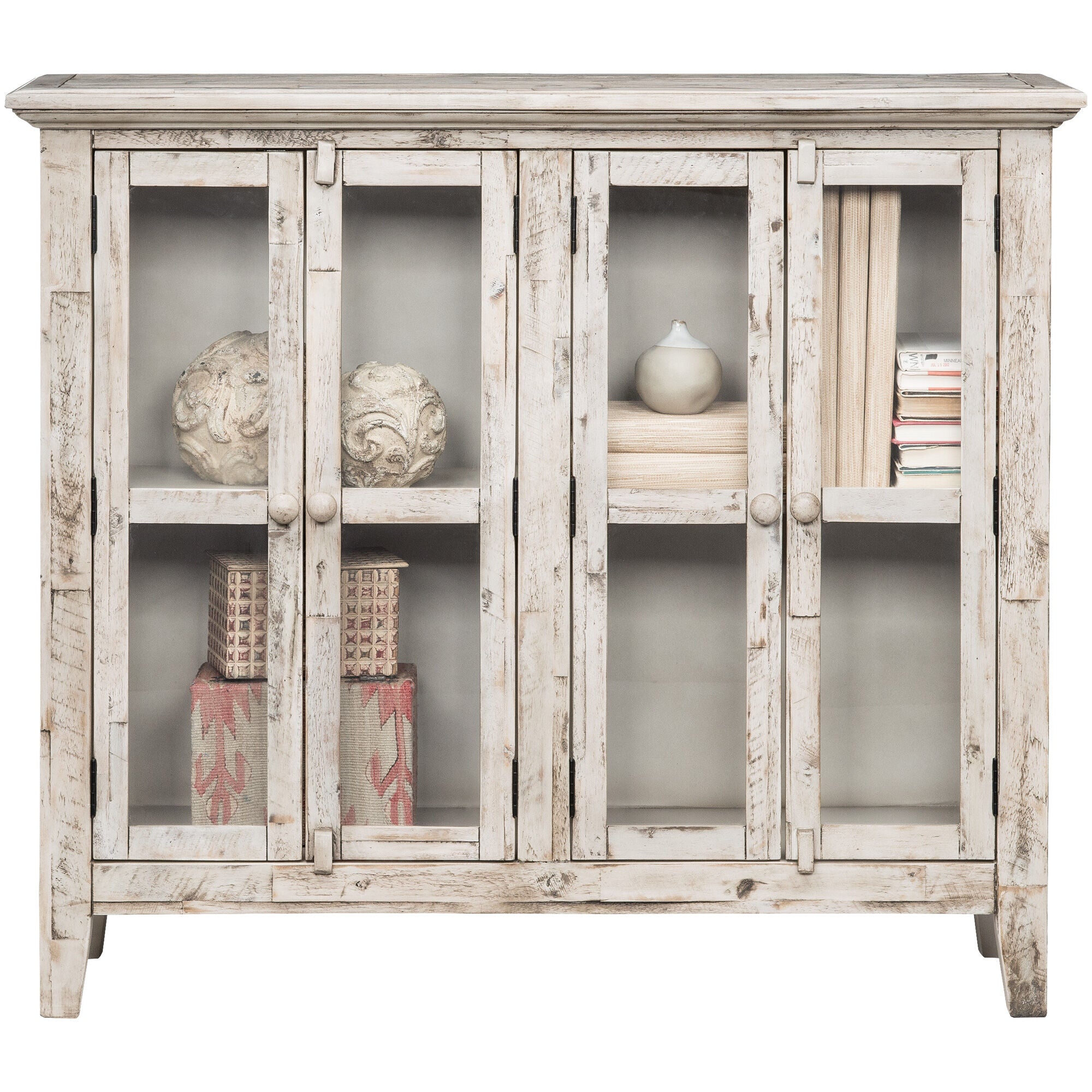 Rustic Shores 4 Door Cabinet