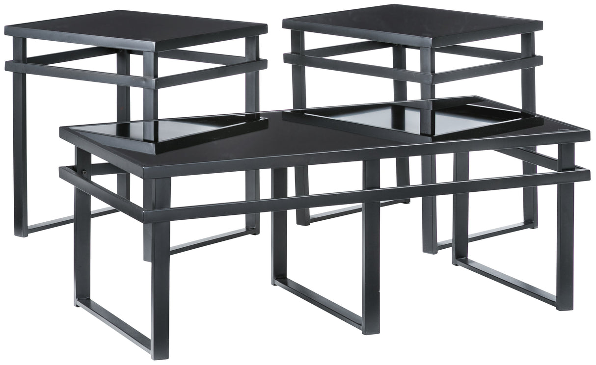 Laney Glass Set of 3 Tables