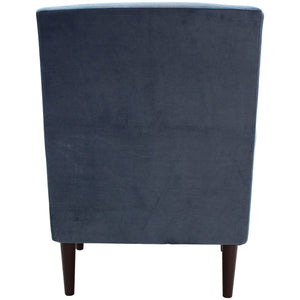 Back view of Ellis Navy Accent Chair