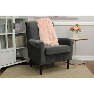 A room setting featuring Ellis Dark Gray Accent Chair