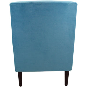 Back view of Ellis Turquoise Accent Chair