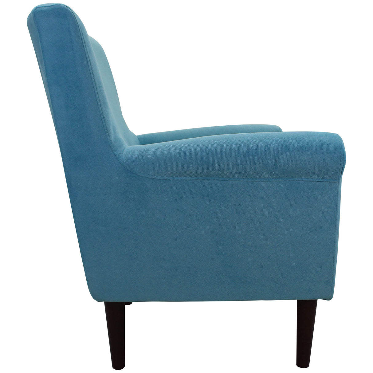 Side view of Ellis Turquoise Accent Chair