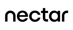 Black 'nectar' logo on a white background