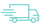 Trendy blue truck icon on a white background
