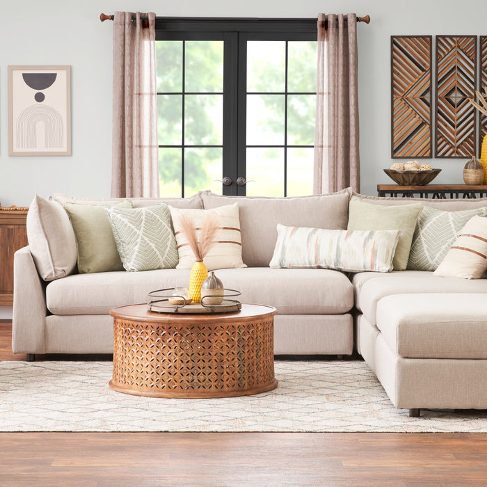 Floza Sectional in a living room
