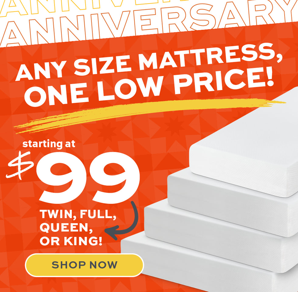 Any size mattress, one low price of $99