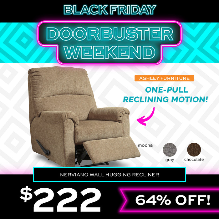 Black Friday Doorbuster Week Ashley Furniture Nerviano Wall Hugging Recliner