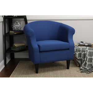 A room setting featuring Nikole Marine Accent Chair