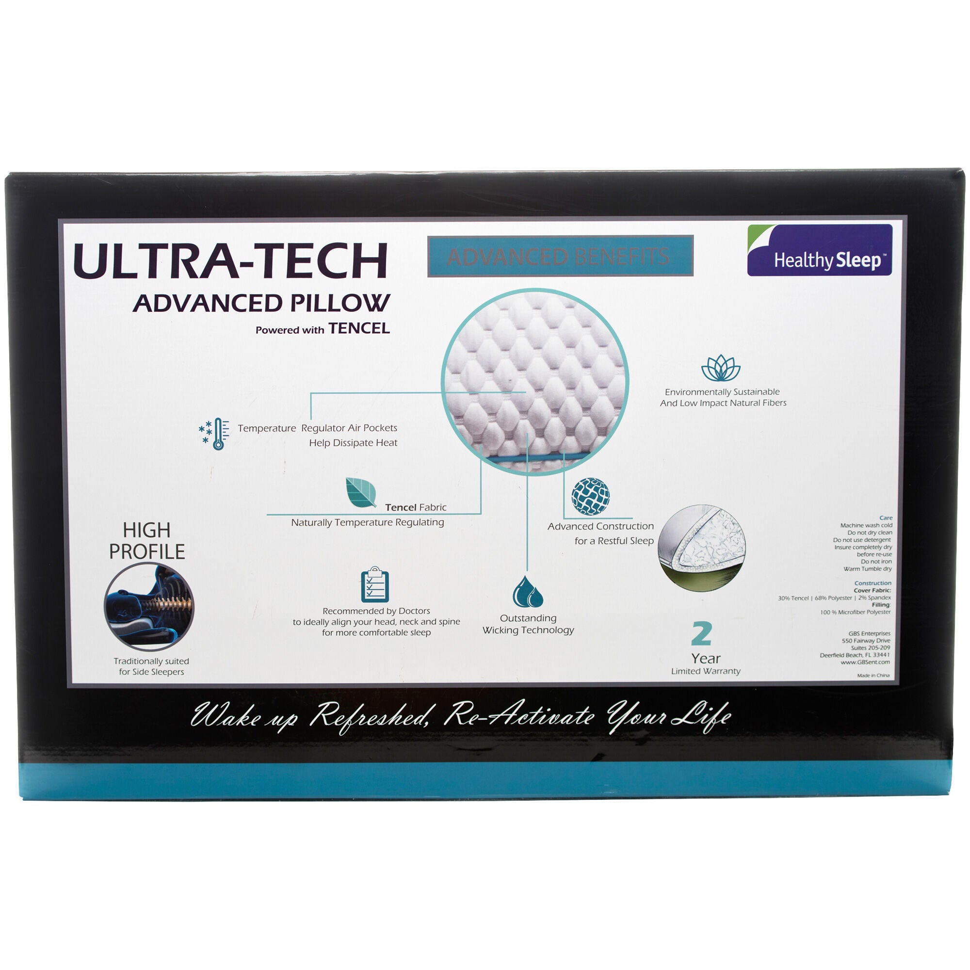 Healthy Sleep Ultra-Tech High Profile Pillow – Slumberland