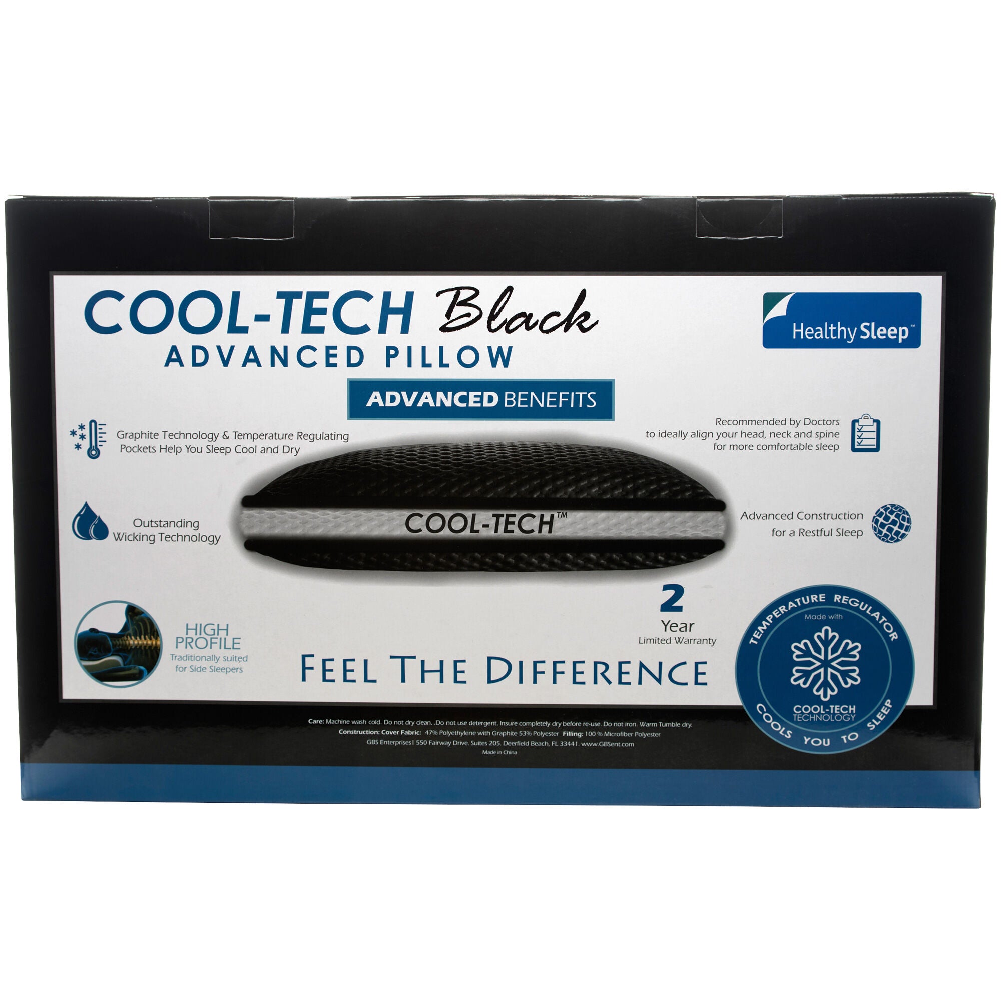 Healthy Sleep CoolTech High Profile Pillow – Slumberland