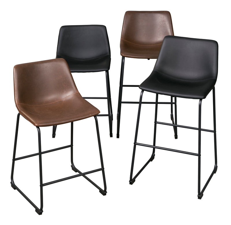 Leather bar stools