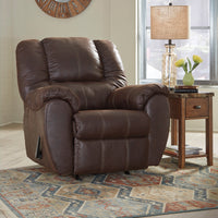 McGann leather rocker recliner