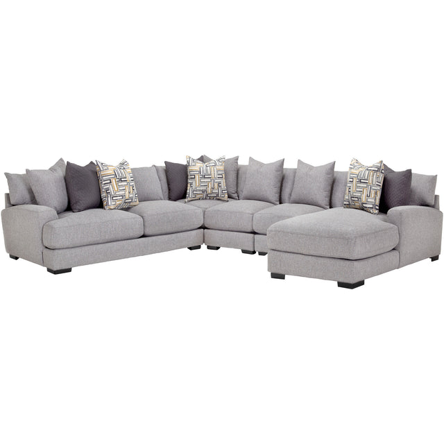 Wake 5 Piece Right Chaise Sectional - PFKL711_FKLN_PRI_OL