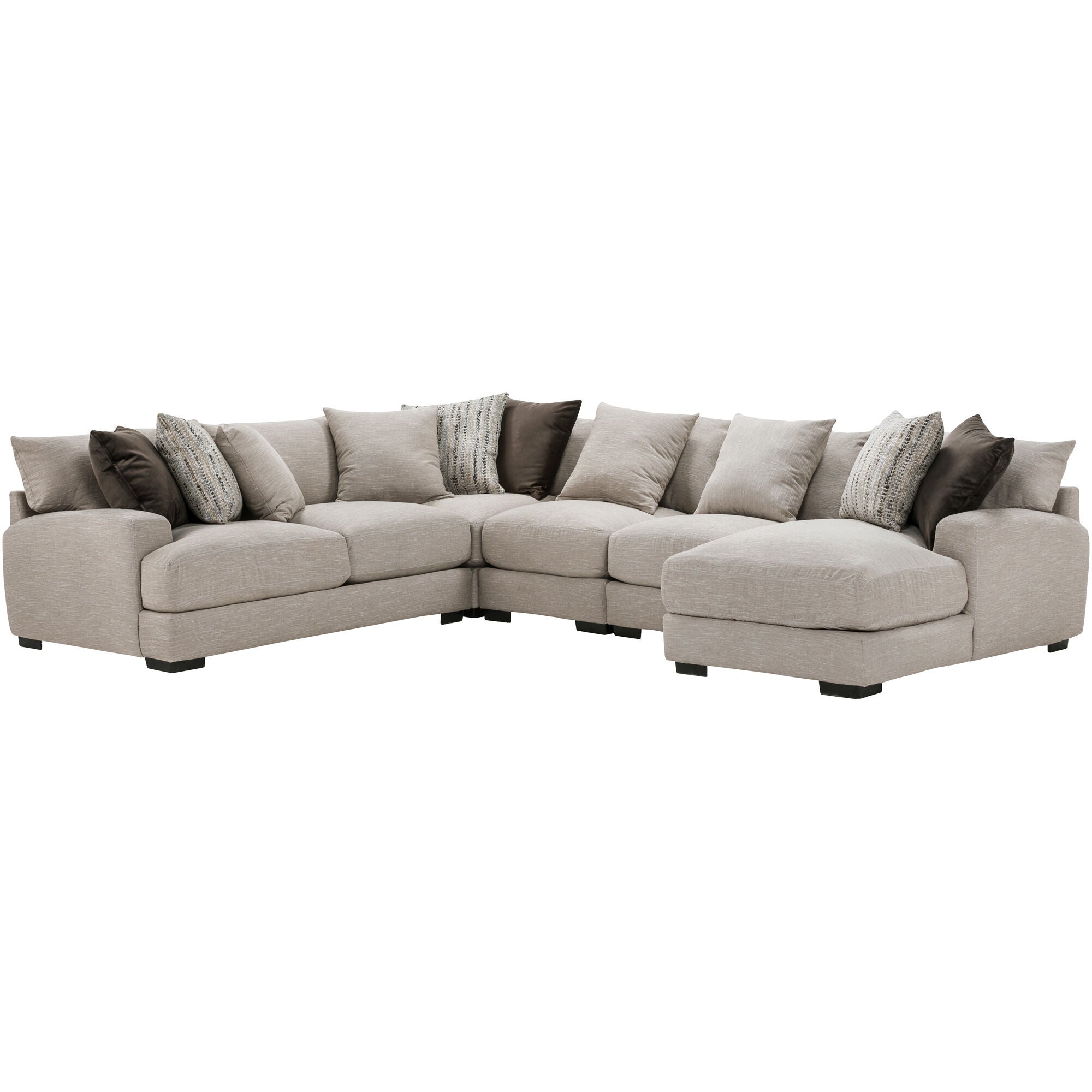 Wake 4 Piece Right Chaise Sectional - Thumbnail 2