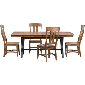 District Copper 5 Piece Dining Set PINT002