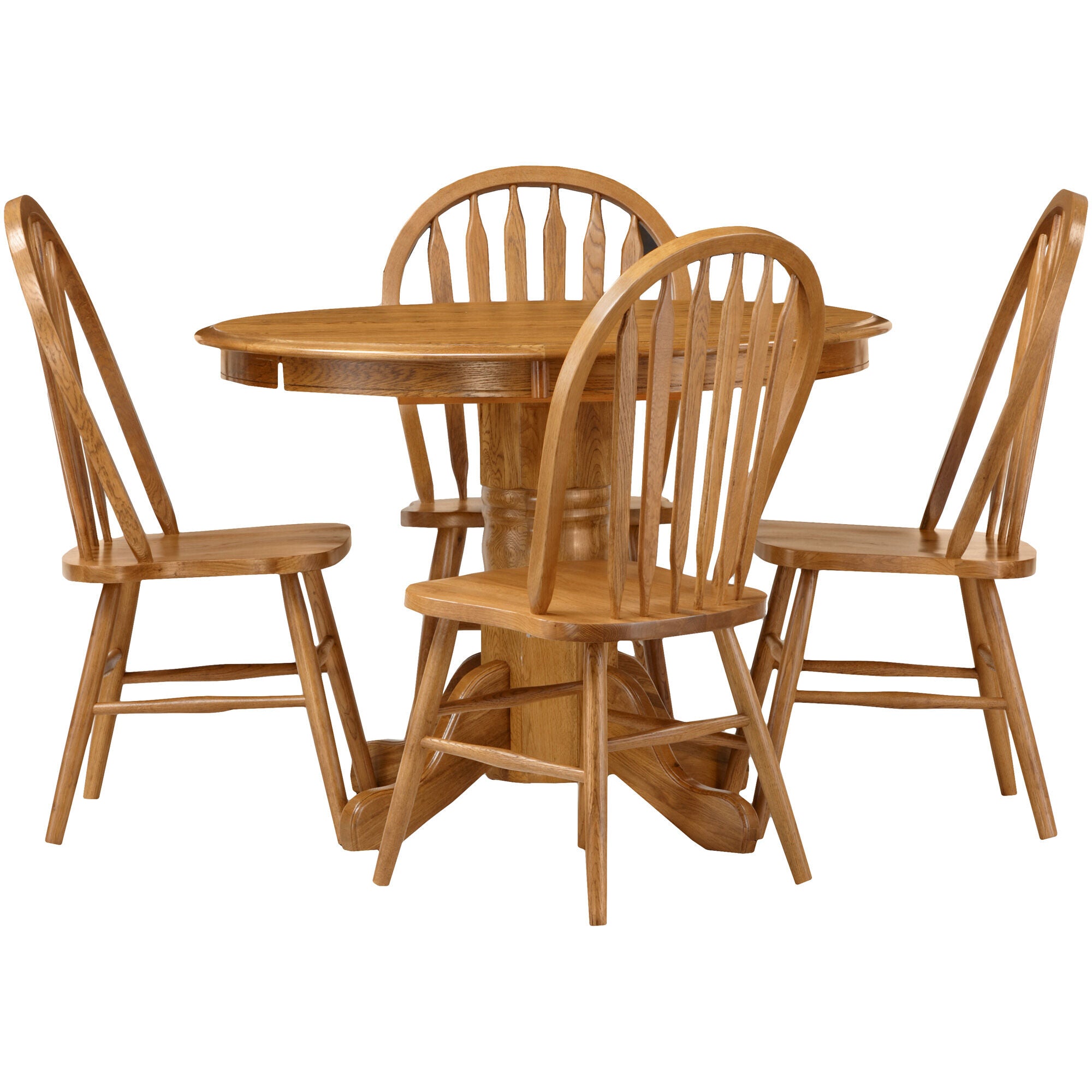 Jefferson 5 Piece Arrow Back Drop Leaf Laminate Dining Set