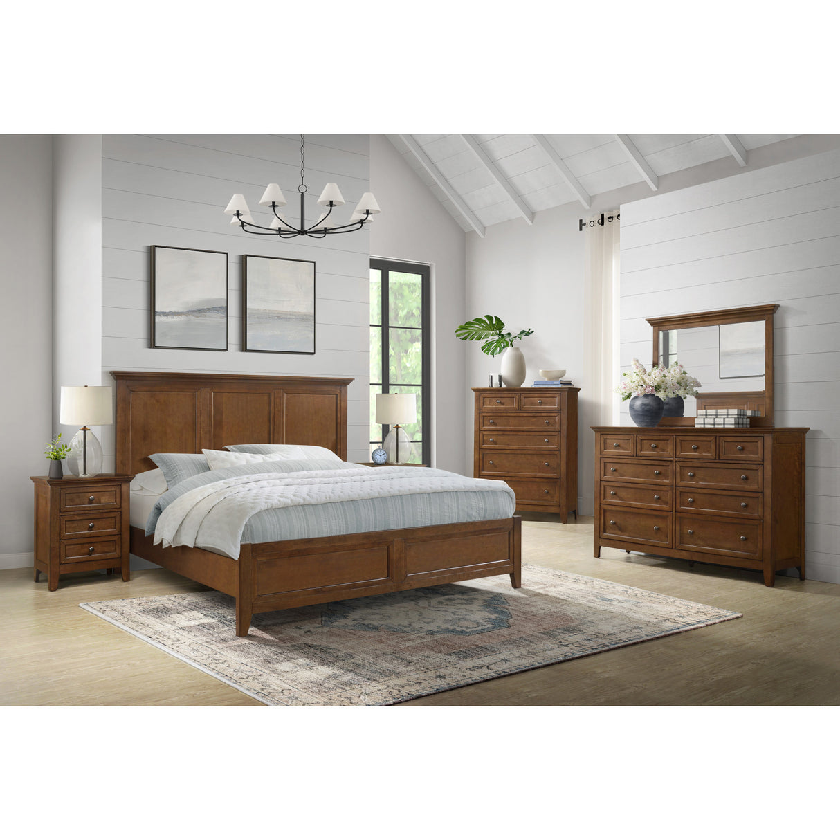 A room setting featuring San Mateo Tuscan King Bed