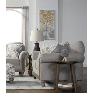 A room setting featuring Farlow Oyster Loveseat