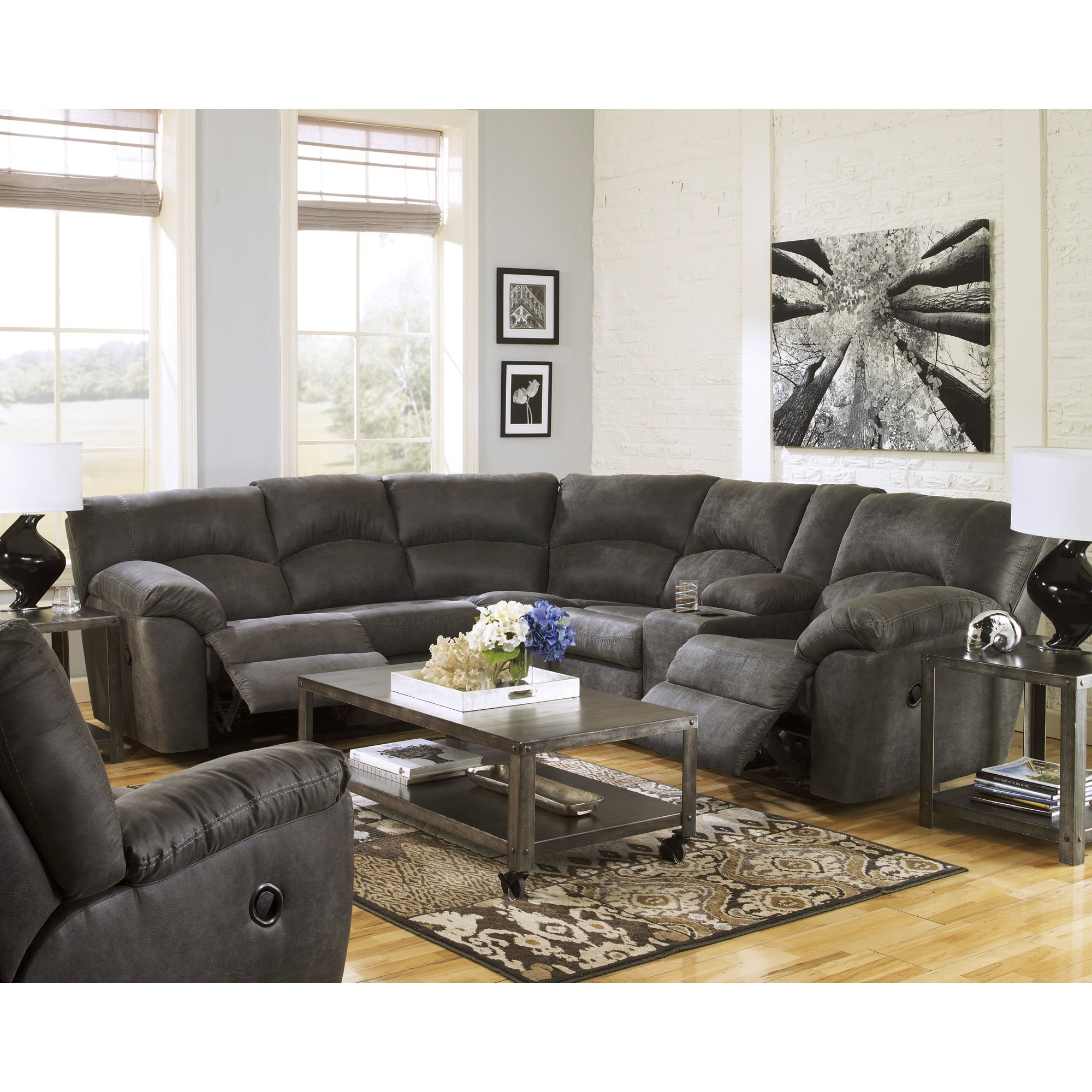 Ashley Furniture Grover Reclining Sectional - Thumbnail 2
