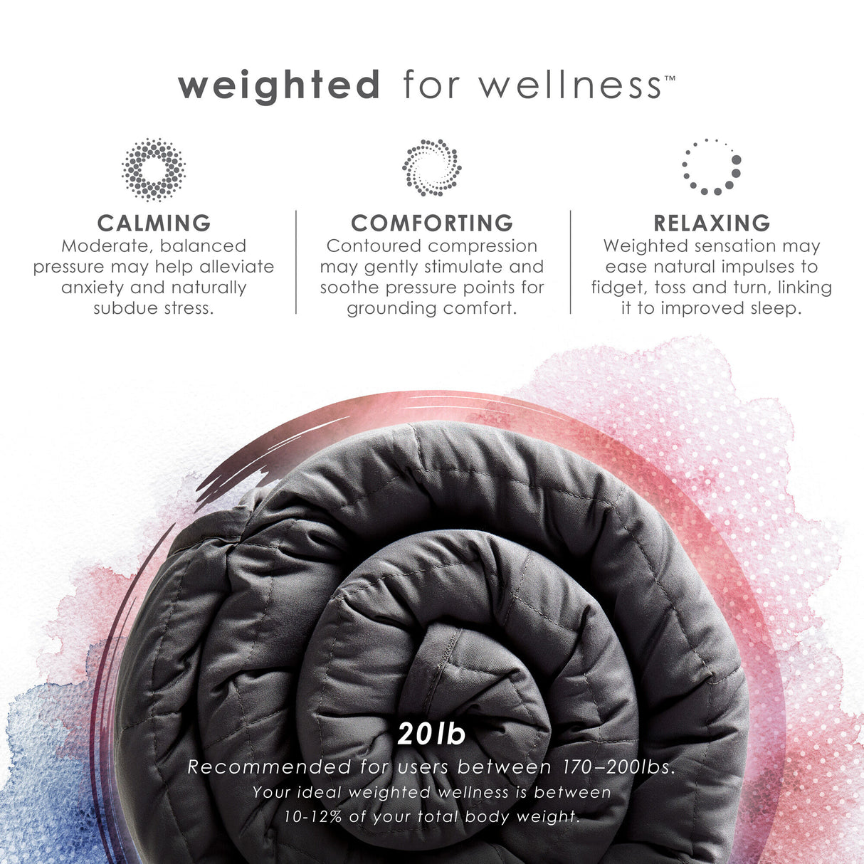 Zensory 20 Pound Weighted Blanket - QK1021369_PURE_IS1_OL