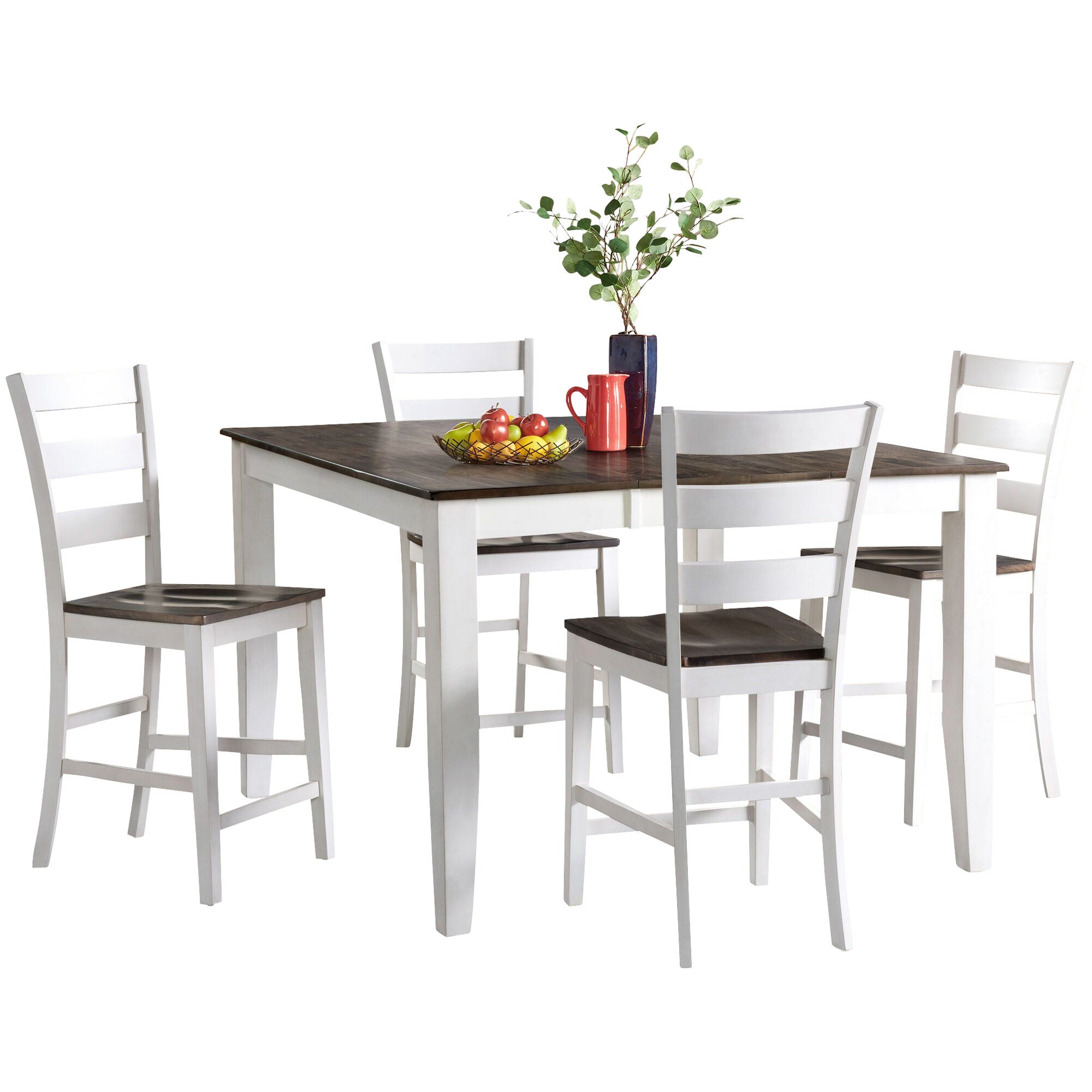 Kona 5 Piece Ladder Back Counter Dining Set