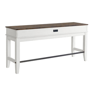 Back view of Kona Gray 24 Inch Backless Stool