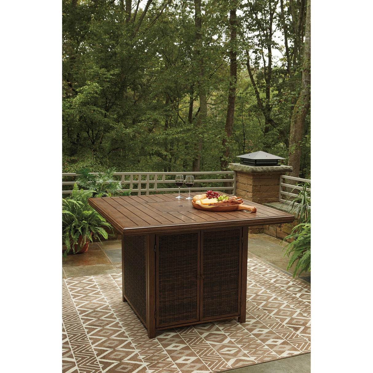 Paradise Trail Bar Fire Pit Table
