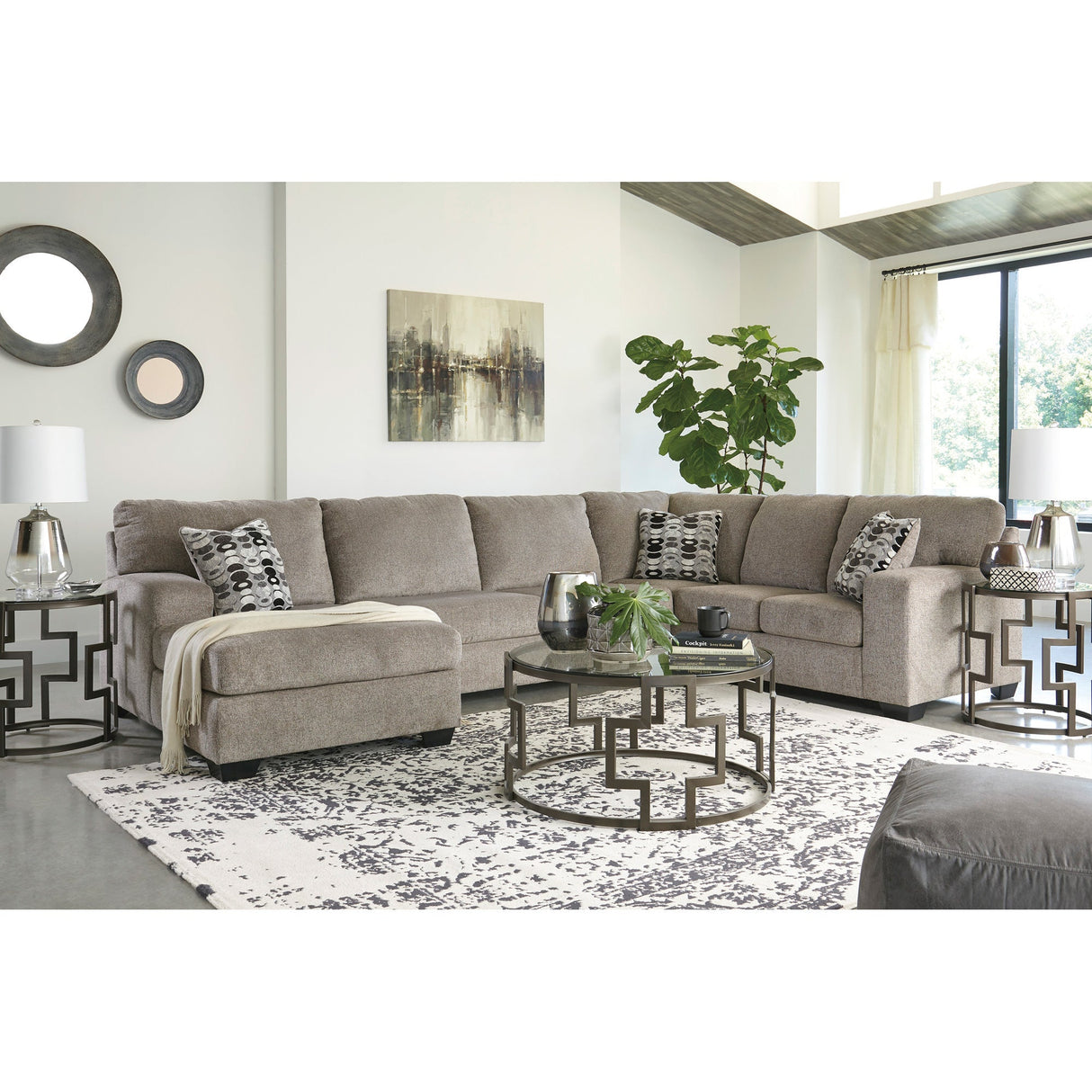 Ballinasloe 3 Piece Left Chaise Sectional
