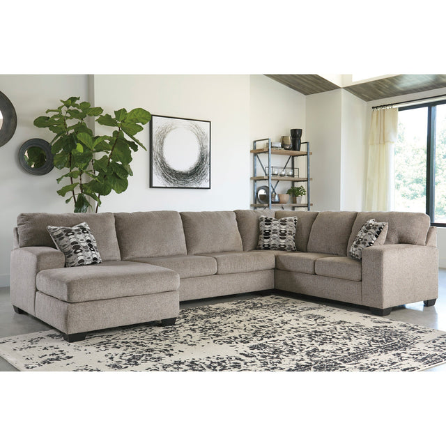 Room setting 5 featuring Ballinasloe Platinum 3 Piece Left Chaise Sectional